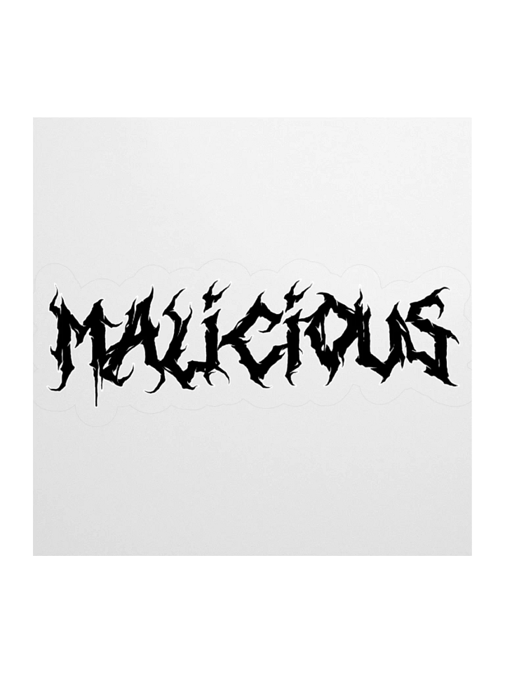 Malicious - Sticker (Black) product image (1)