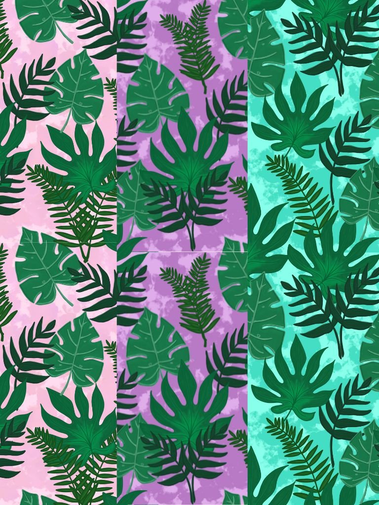 Jungle Leaves Pattern Digital Insert for Clear Kindle Cover product image (1)