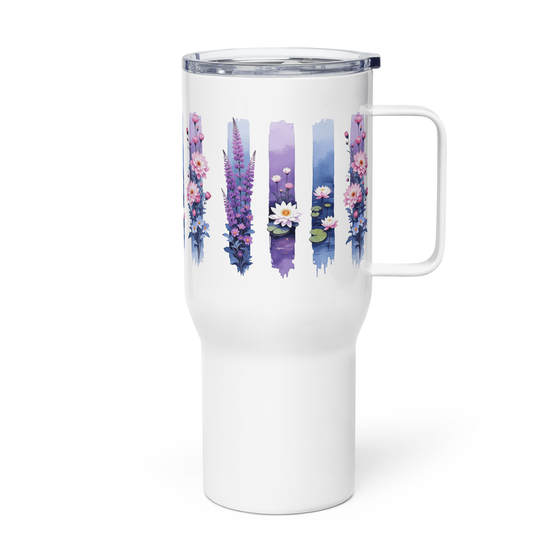 Tranquil Blooms Stainless Steel Travel Mug product image (4)