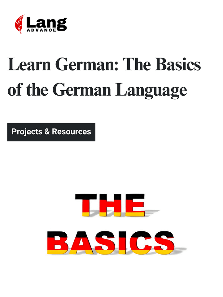Learn German: The Basics of the German Language product image (1)