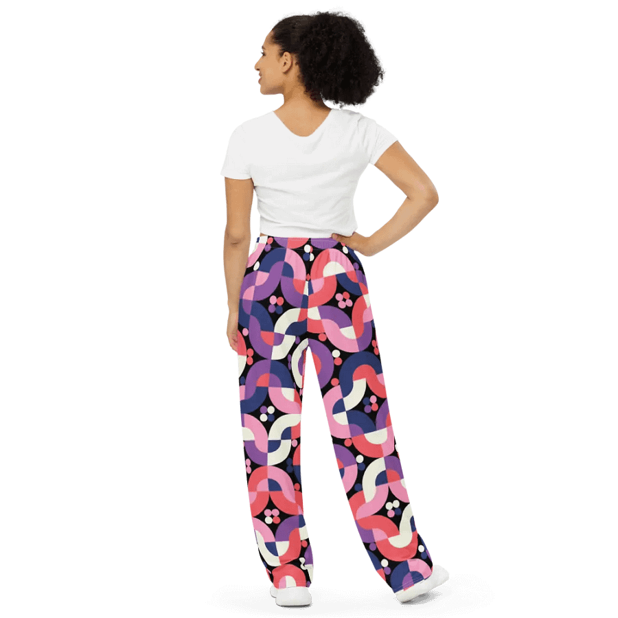 BUIII Retro Harmony: Amethyst Dawn Wide-Leg Pants product image (3)