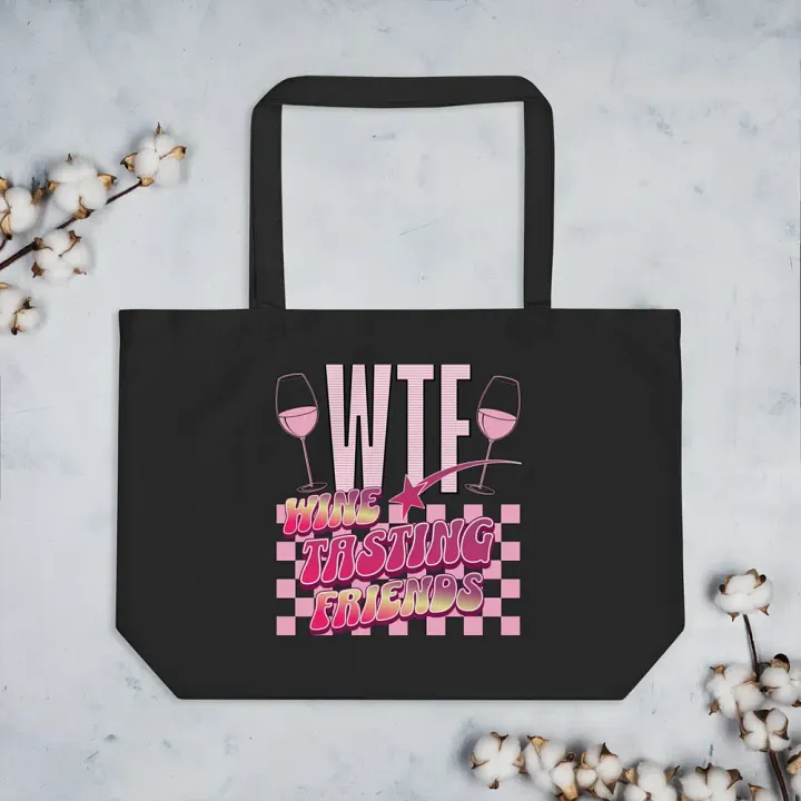 WTF Wine Tasting Friends Tote Bag product image (2)
