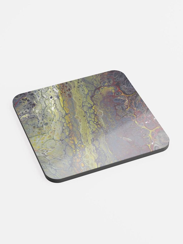Amphibian 01 - Set of 4 Abstract Acrylic Pour Printed Coasters product image (2)