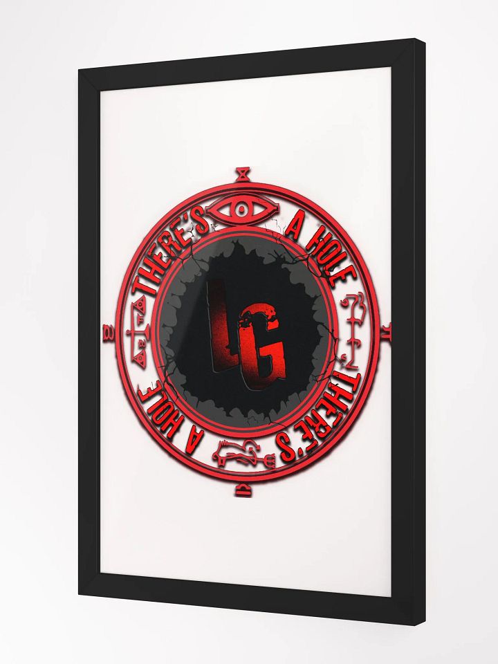 Framed Matte Poster There's A Hole product image (2)