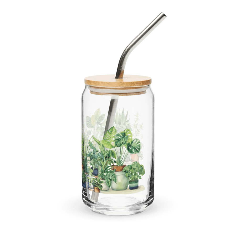 Botanical Bliss Glass Can Sipper product image (3)
