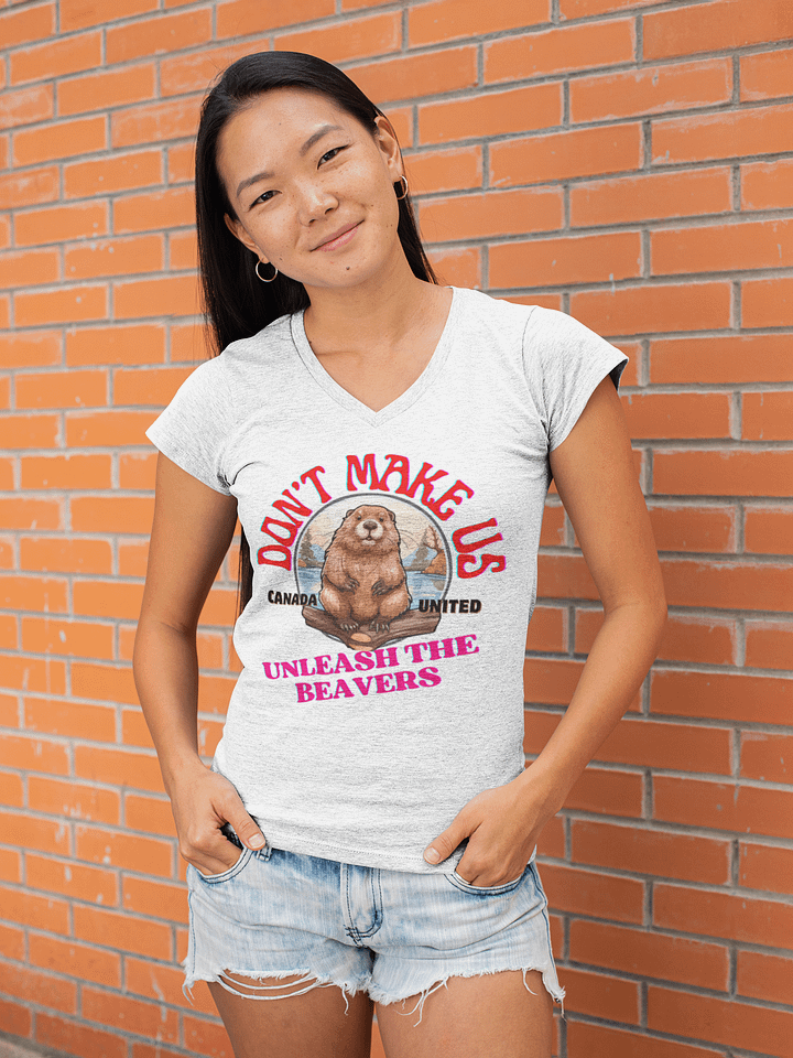 Unleash the Beavers Women's V-Neck Tee product image (10)