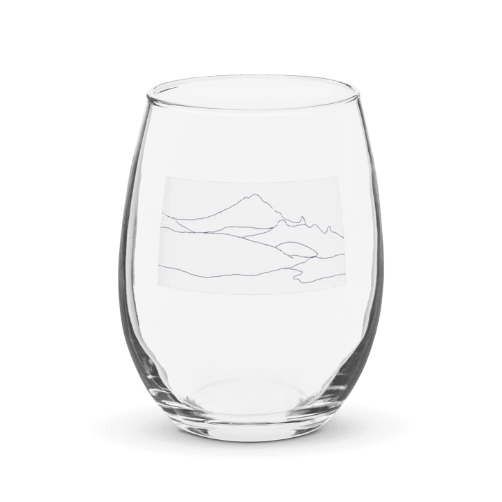 Gilbert Peak wine glass (plain sketch) product image (1)
