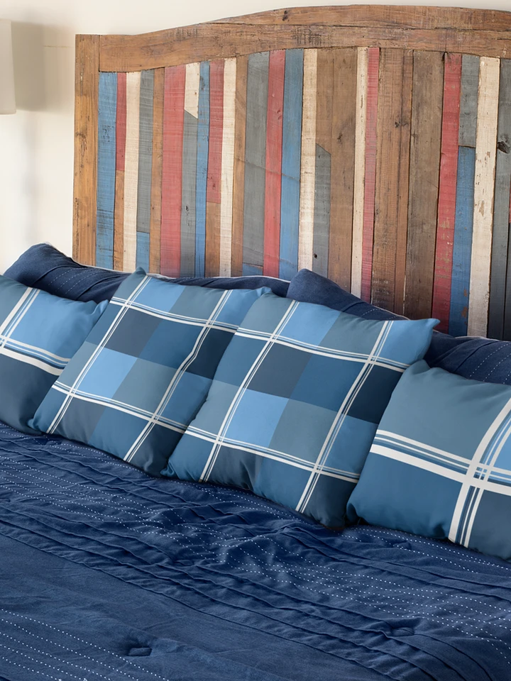 Blue Check Cushion product image (1)