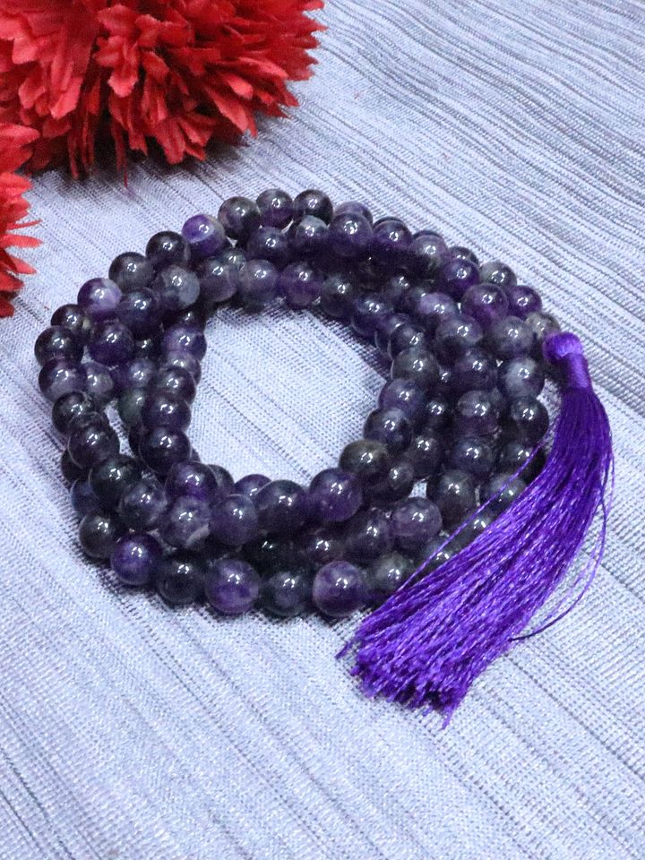 Amethyst Mala, Amethyst Necklace product image (1)