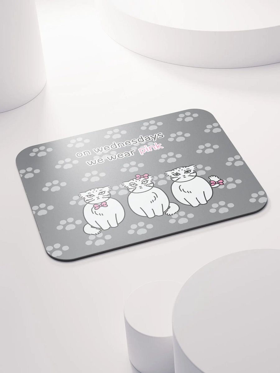 Pink Wednesdays Manul - Mousepad product image (4)