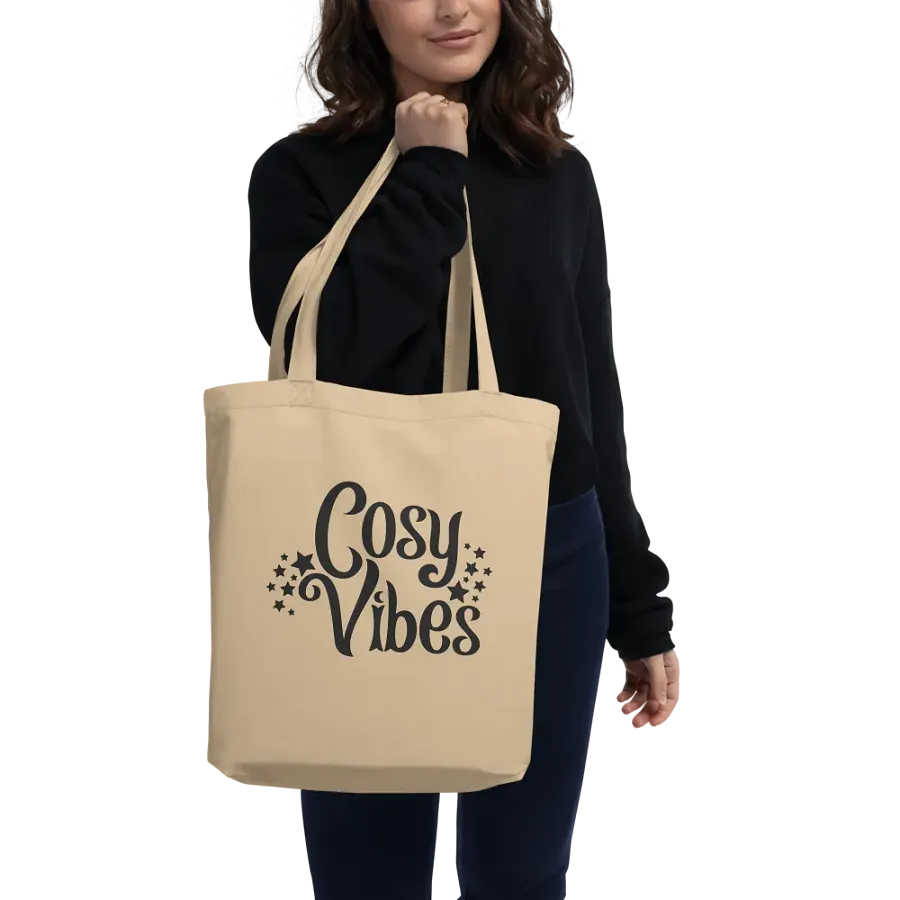 Cosy Vibes Eco Cotton Tote Bag - Natural product image (2)