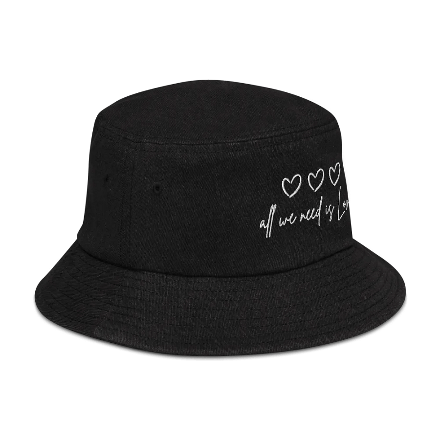 All we need is love | Denim Bucket hat product image (3)