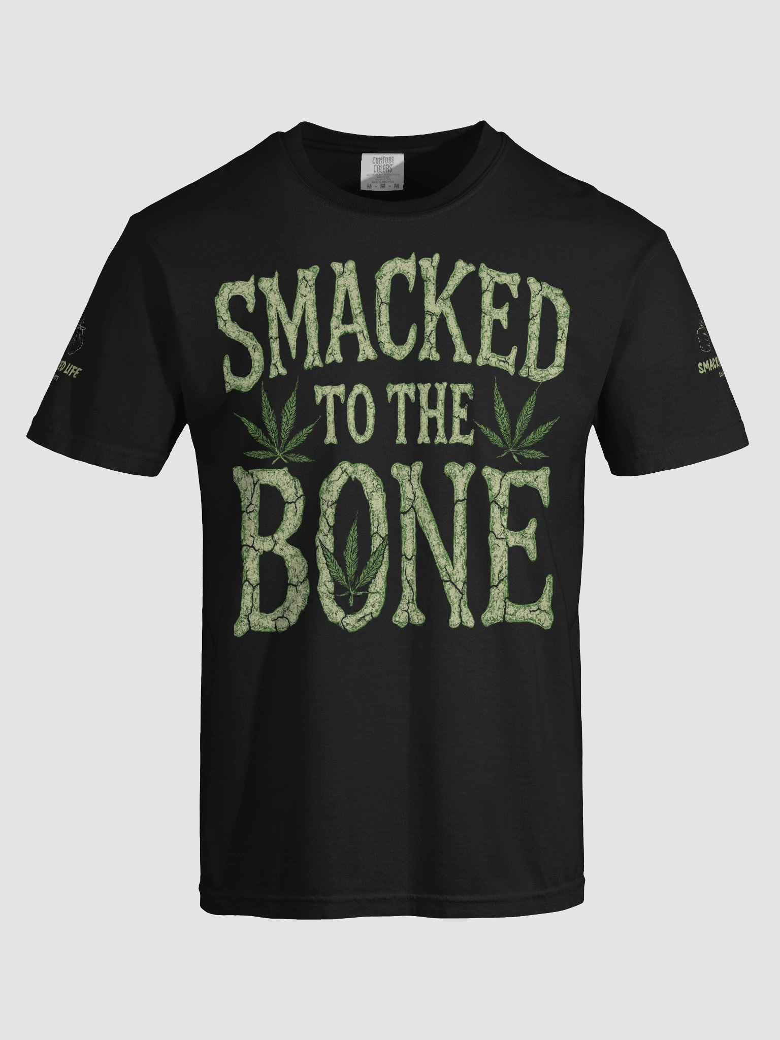 Smacked to the Bone – Halloween Skeleton Stoner Tee product image (21)
