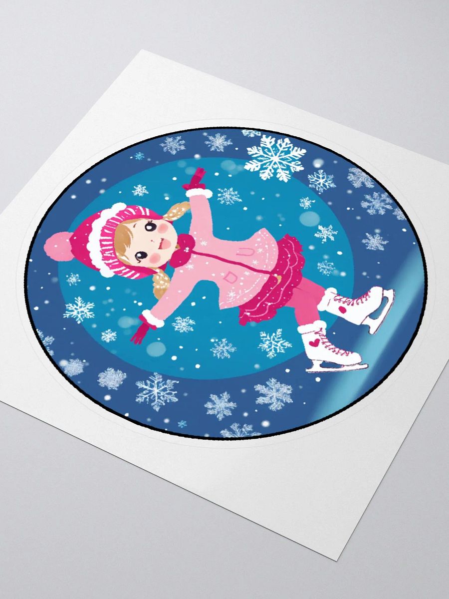 Kawaii Ice Skating Girl sticker product image (3)