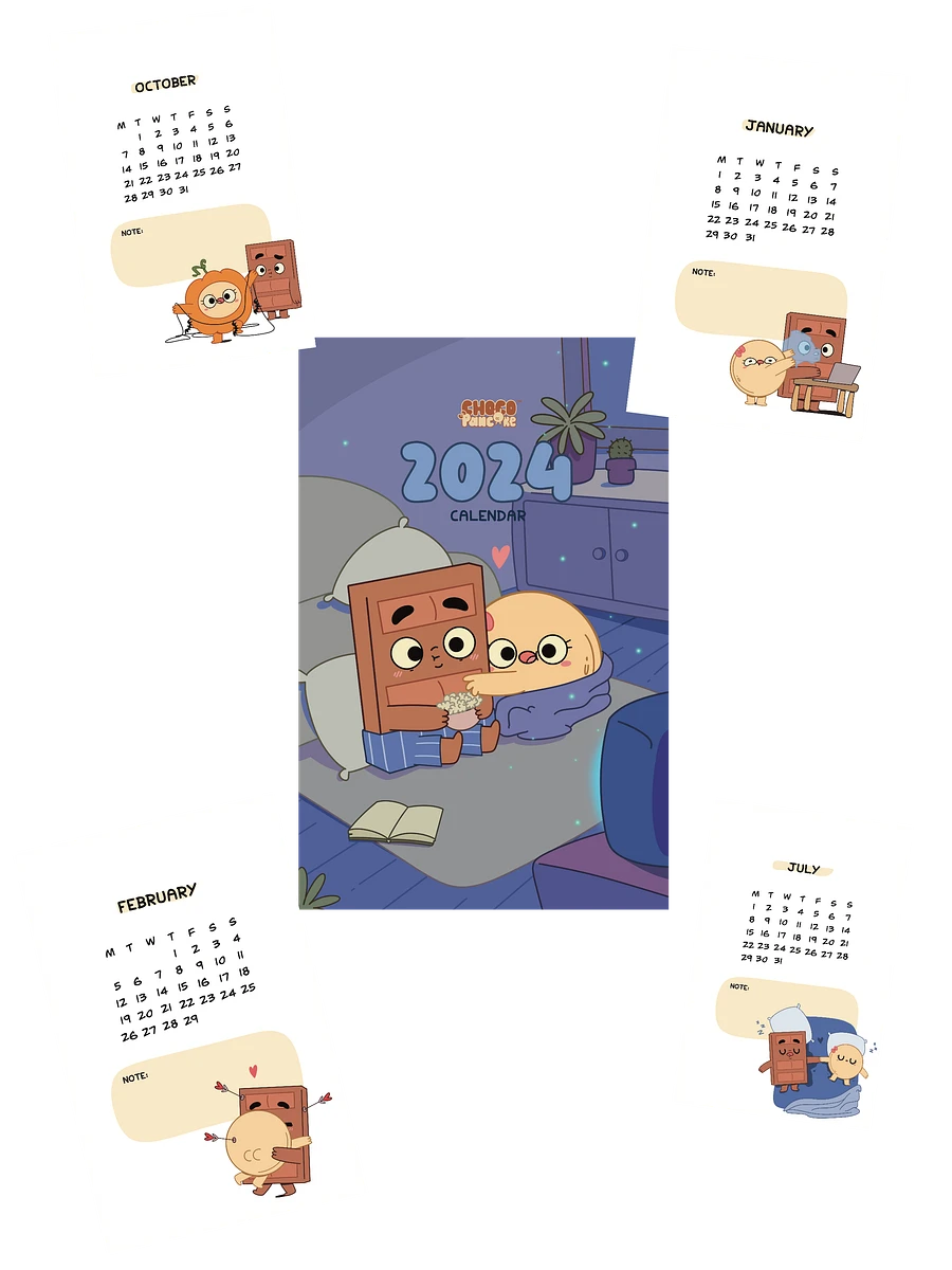 2024 Digital Printable Calendar ( Free for Members) product image (1)