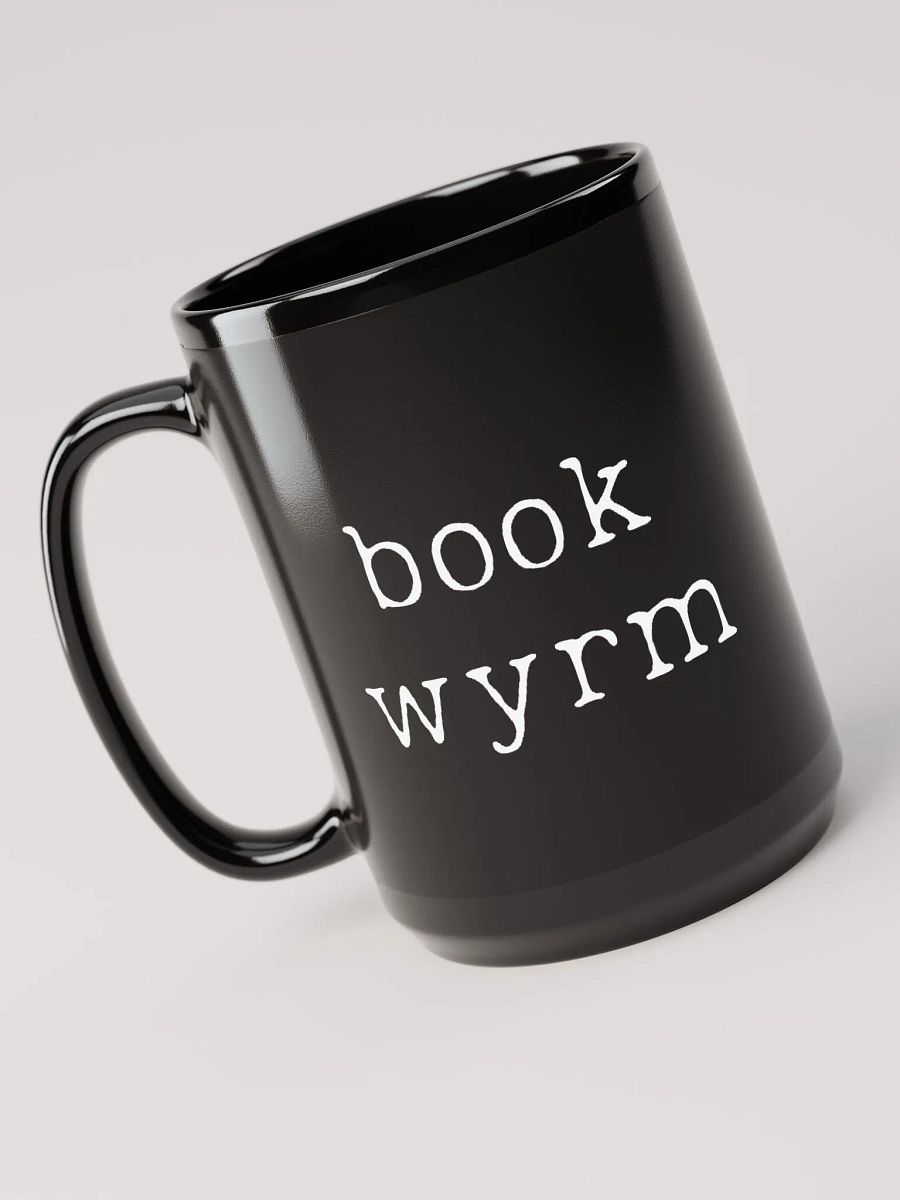 [book wyrm] mug (black) product image (3)
