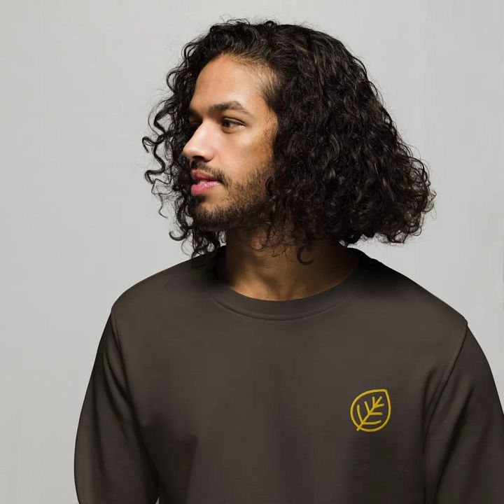 Leaf Design Organic Cotton Sweatshirt product image (1)