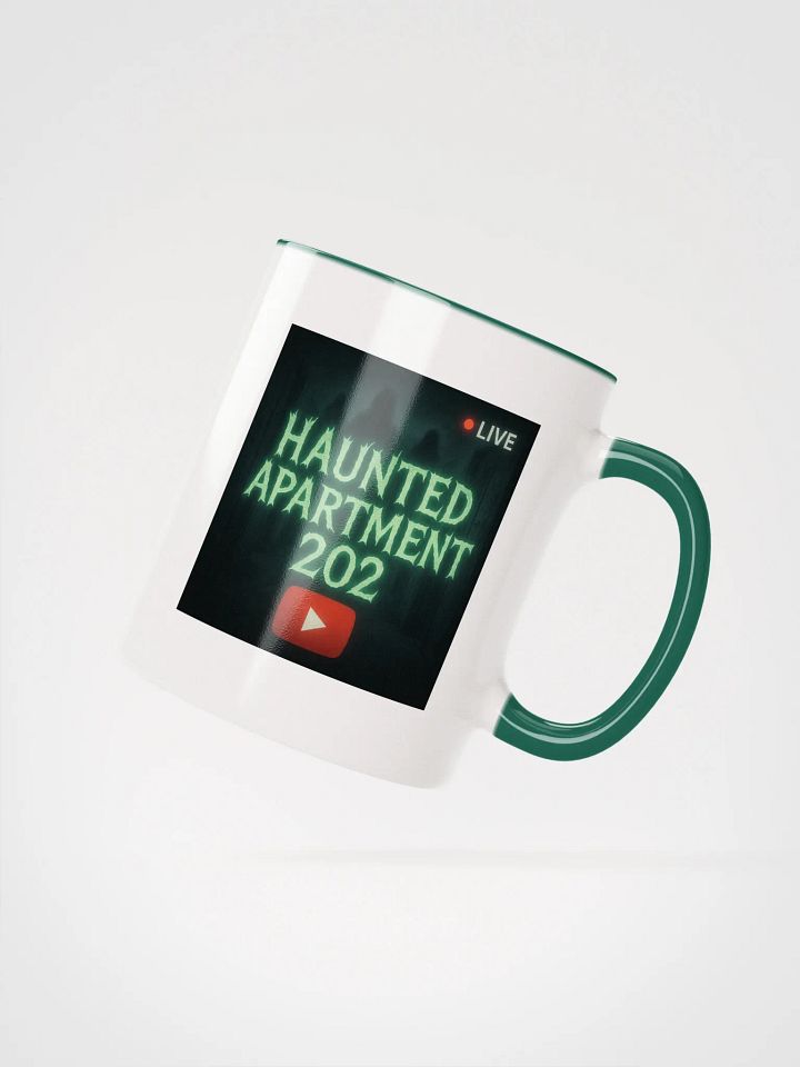 Haunted Apartment 202 Mug (White & Green) product image (4)