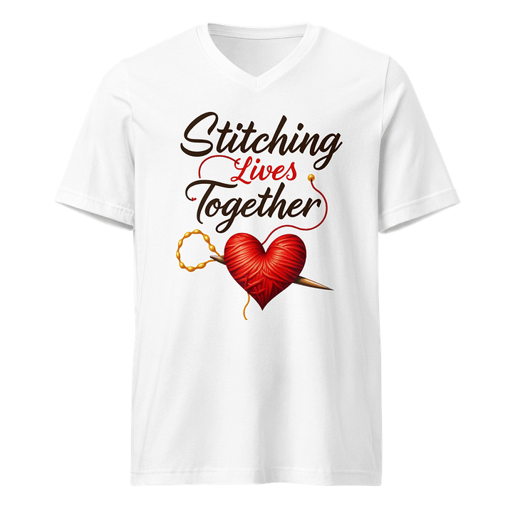 Heartfelt Stitches V-Neck Tee product image (1)