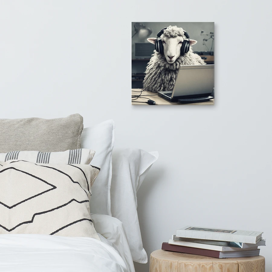 Sheep With Headphones And Laptop Wall Art product image (7)