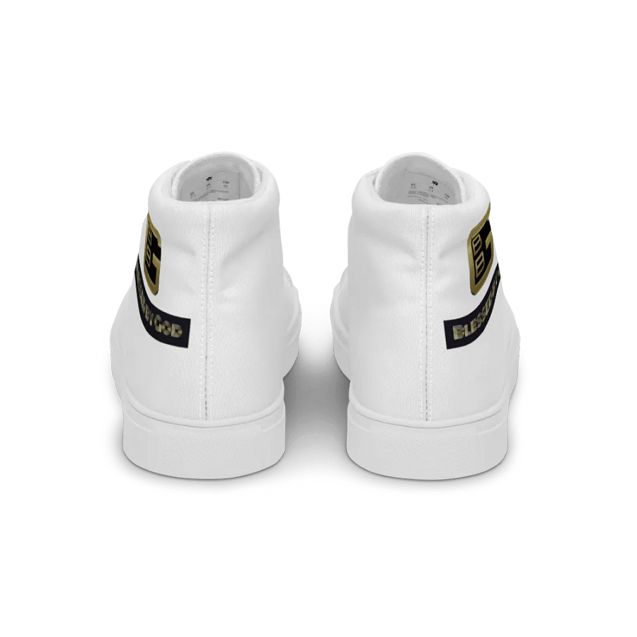 Blessed by God White High Tops V2 product image (2)