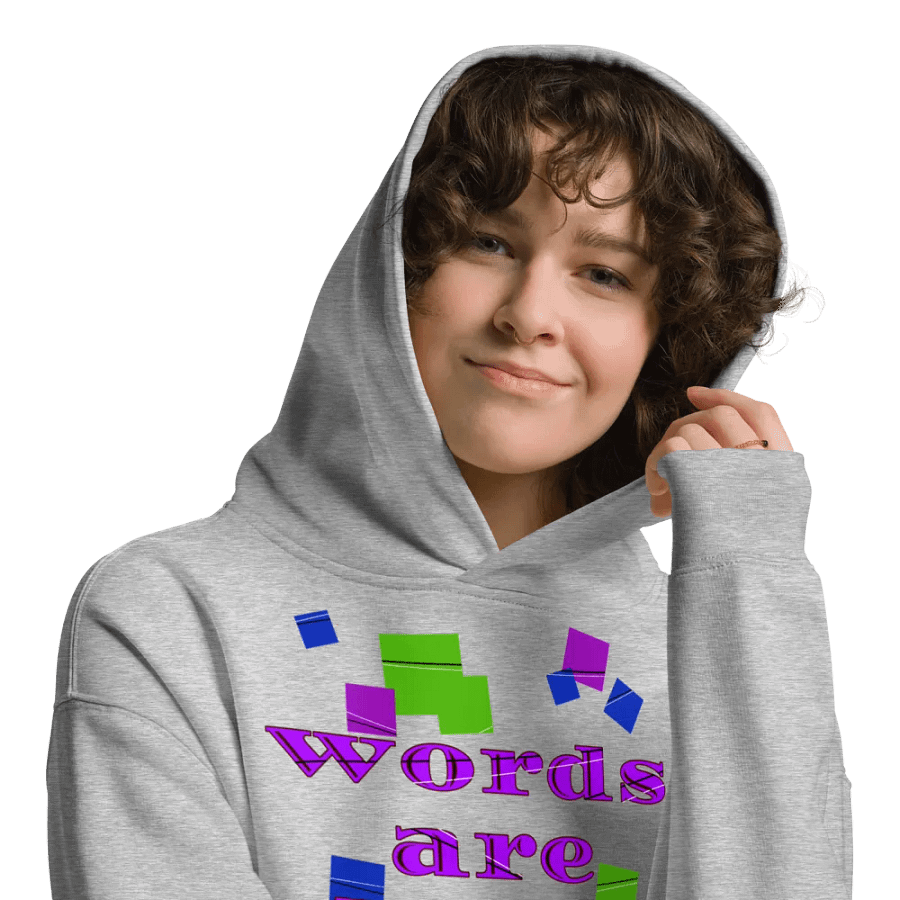 Words are hard Unisex Hoodie product image (39)