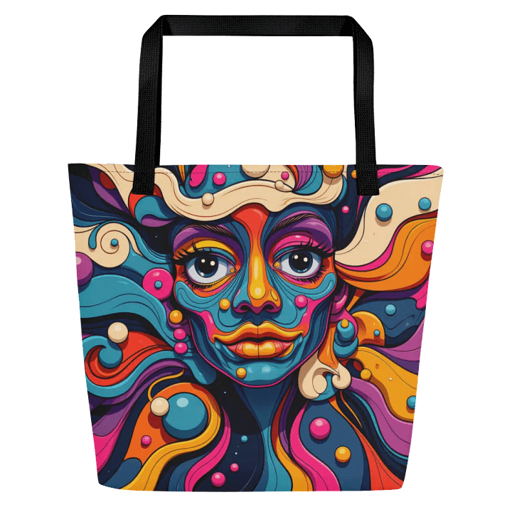 Psychedelic Swirls All-Over Tote Bag product image (1)