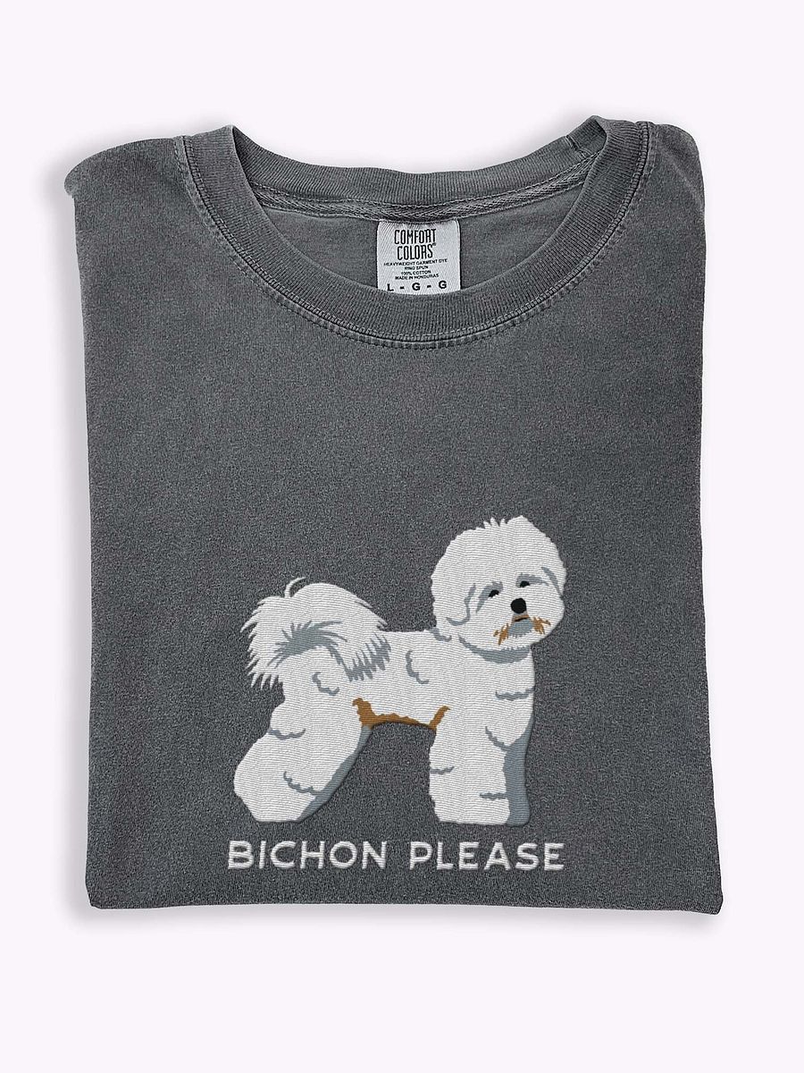 Bichon Please T-Shirt(Embroidered) of a Bichon Frise product image (1)