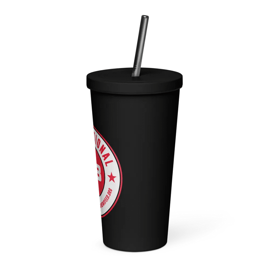 IFBNewsfeed.Org's Insulated Tumbler with a Straw product image (3)