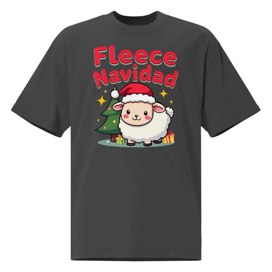 Fleece Navidad Oversized T-Shirt product image (1)