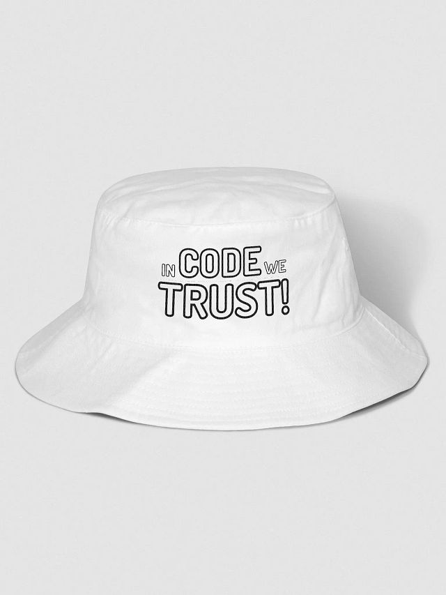 In Code we Trust Embroided Hat product image (2)