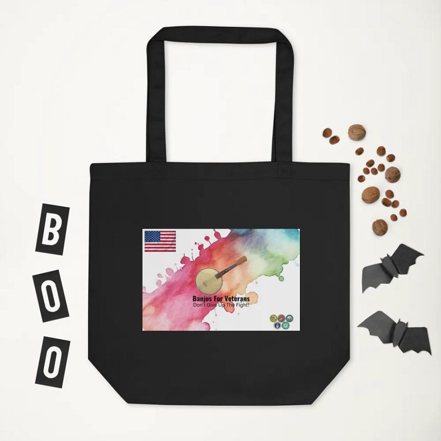 Banjos For Veterans (B4V) Artwork & Official Logo Econscious Eco-Friendly Tote Bag product image (5)