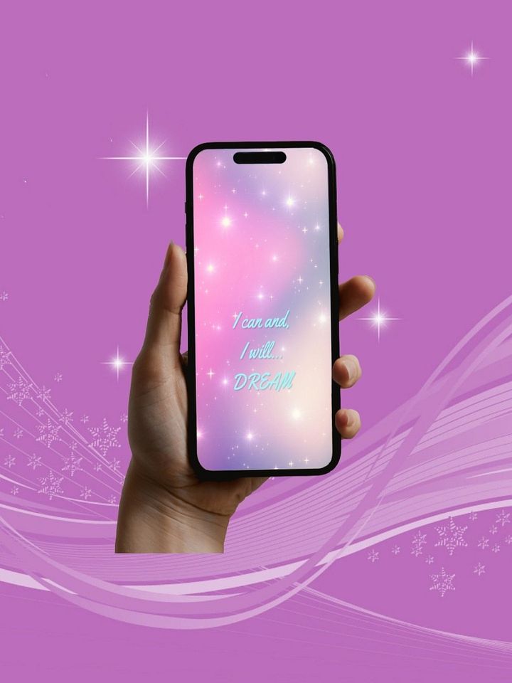 💫 I Can and I Will...Dream Digital Phone Wallpaper PDF Download 💫 product image (1)