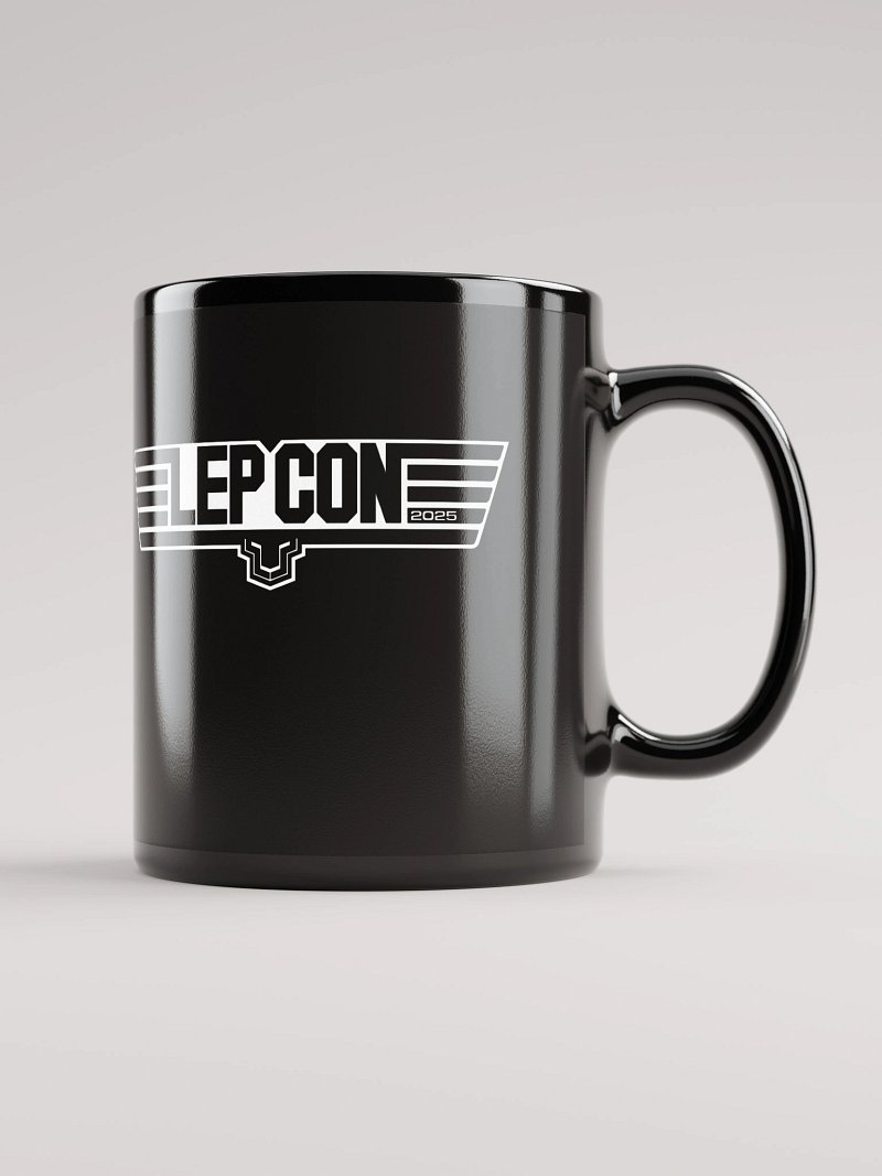 LepCON charity mug 2025 black and white