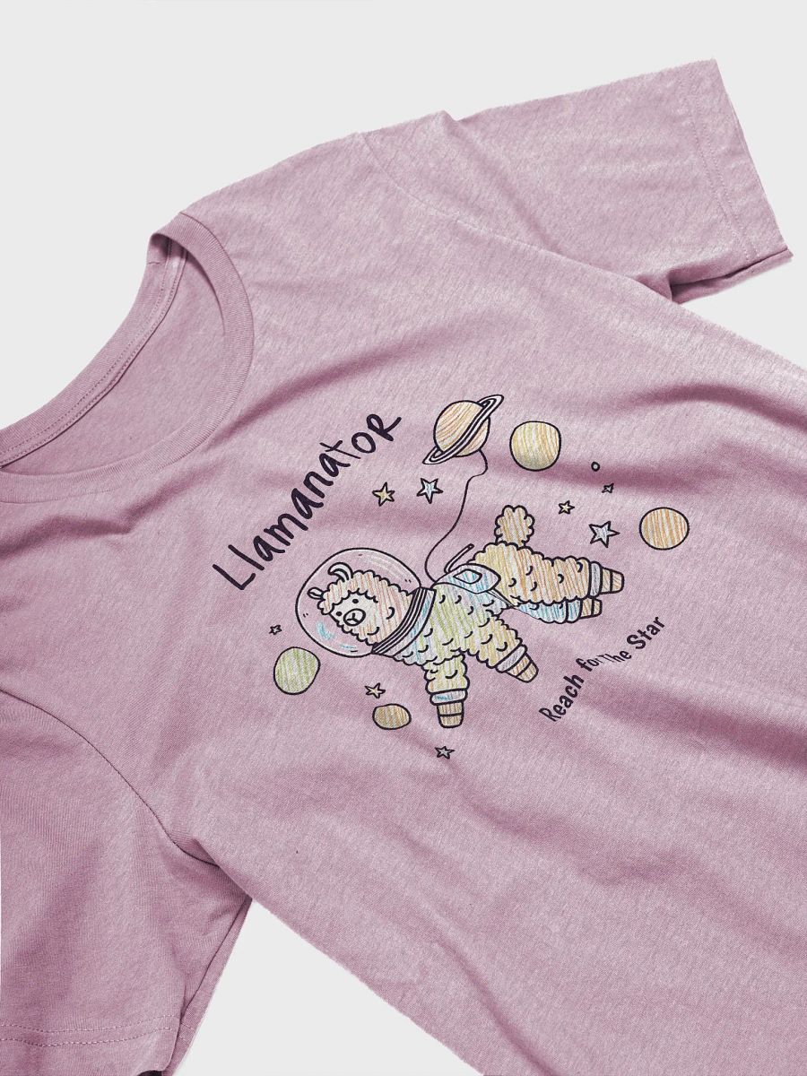 Llamanator reach for the star funny llama joke T-shirt product image (32)