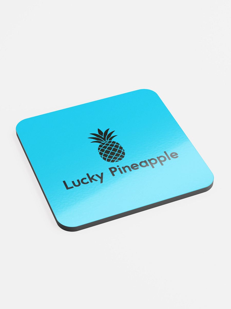 Lucky Pineapple Films Logo Blue Coaster product image (2)