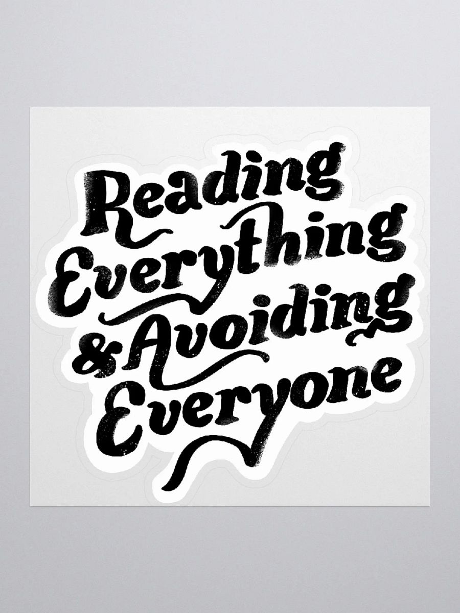 Reading Everything Sticker product image (1)