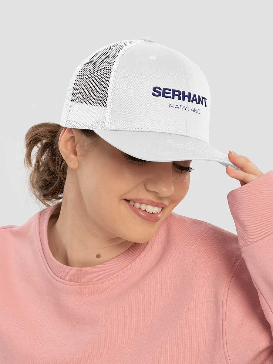 SERHANT. Maryland White Trucker Hat product image (5)