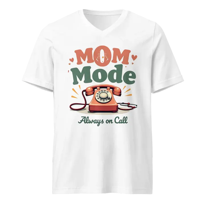 Vintage Mom Mode V-Neck Tee product image (5)