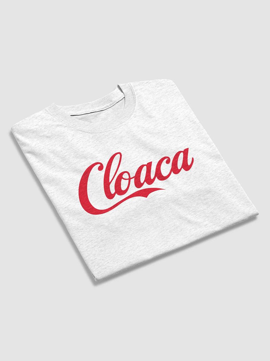 Cloaca Cola shirt (red text) product image (14)