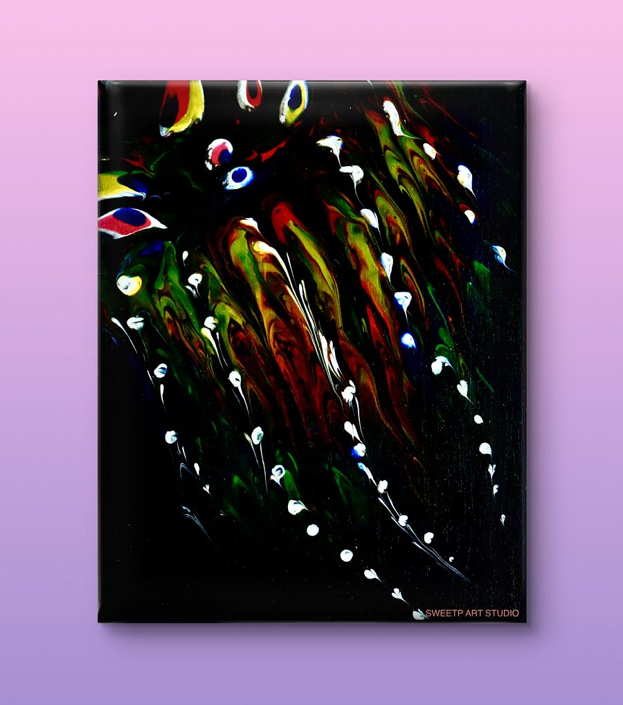 Deep Sea Jellyfish | Original Canvas Painting product image (1)