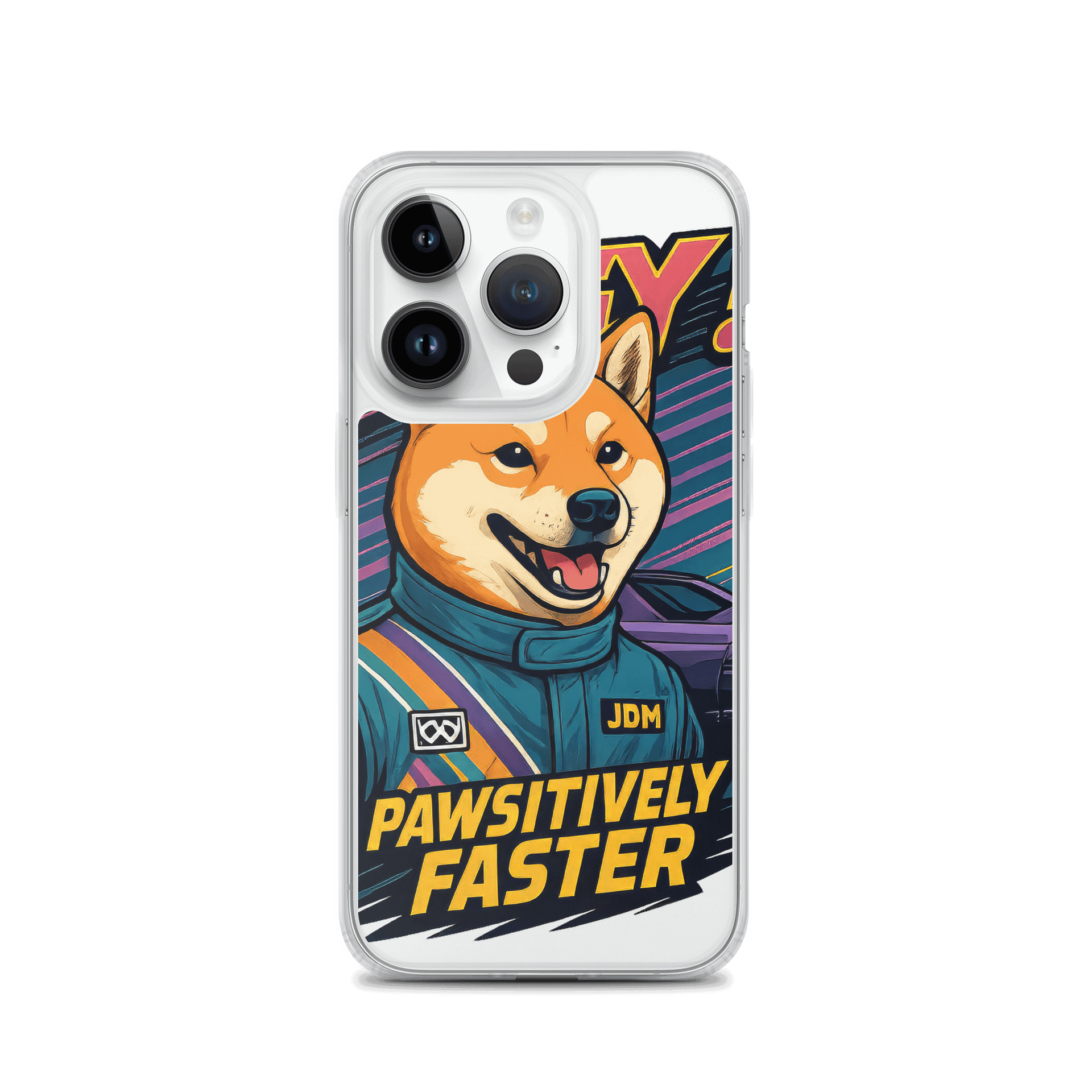 Pawsitively Faster Shiba Inu iPhone® Clear Case product image (3)