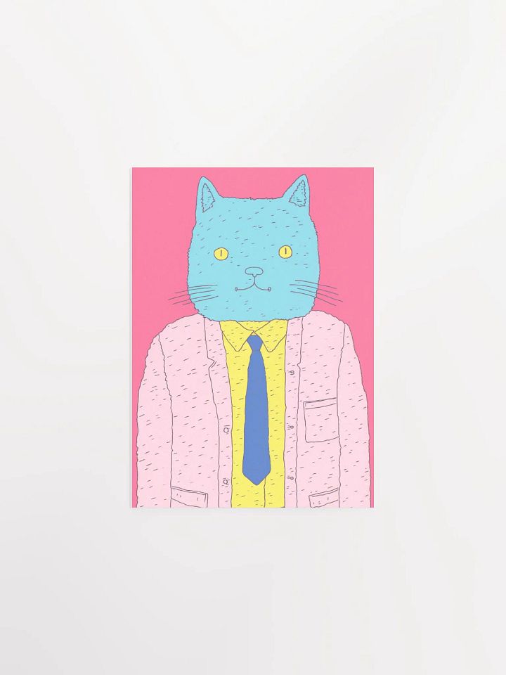 Mr. Whisker's Enterprise: The Happy Go Lucky Pussy Matte Print product image (1)