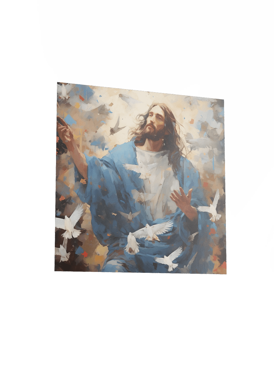 Jesus Christ Peaceful Ascension Christ Art Canvas Print | Spiritual Wall Art product image (3)