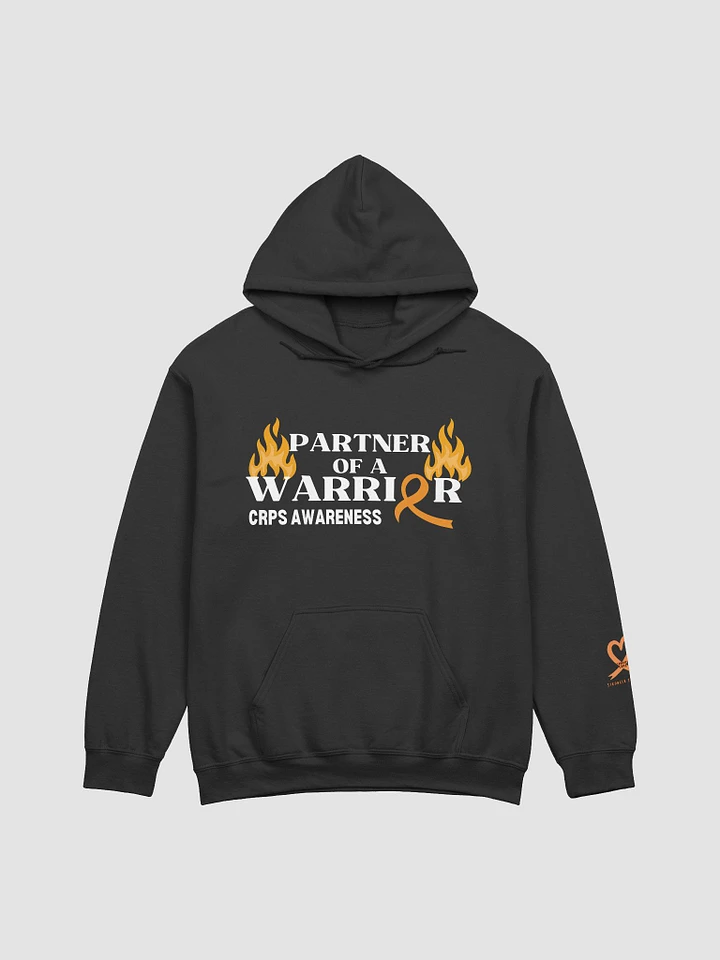 PARTNER of a Warrior CRPS Awareness Hoodie- White Print product image (2)