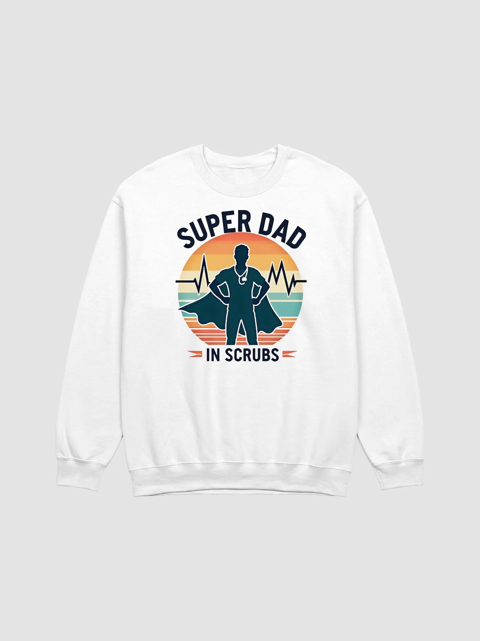 Super Dad in Scrubs Crewneck Sweatshirt product image (8)