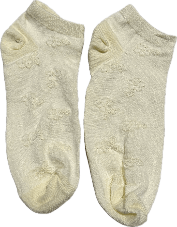 Yellow flower ankle socks product image (1)
