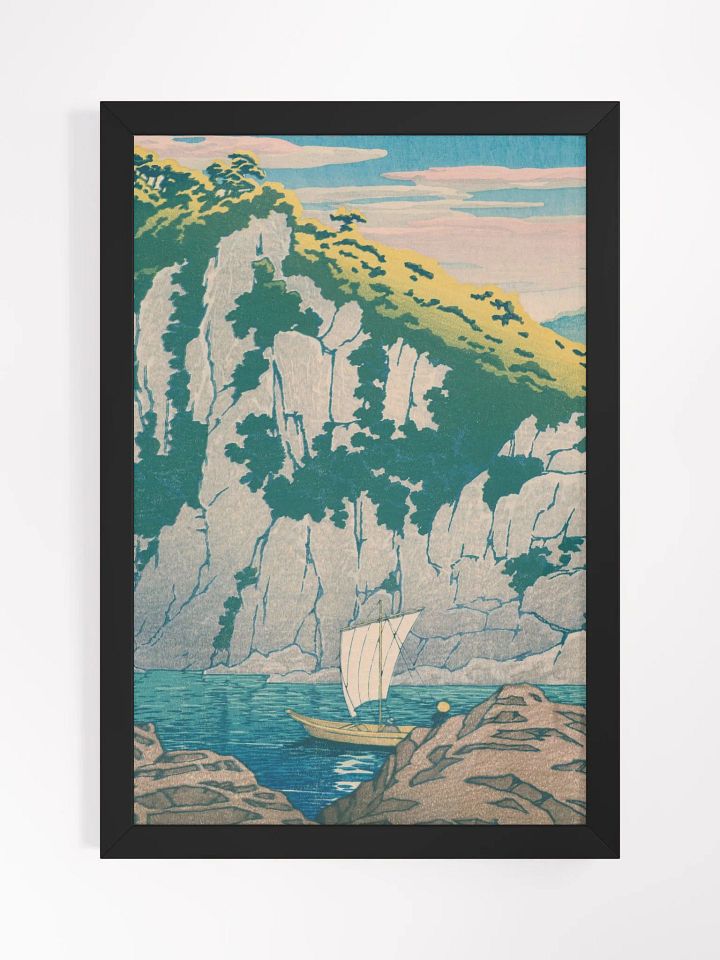 Horai rock in the Kiso River - Kawase Hasui product image (1)