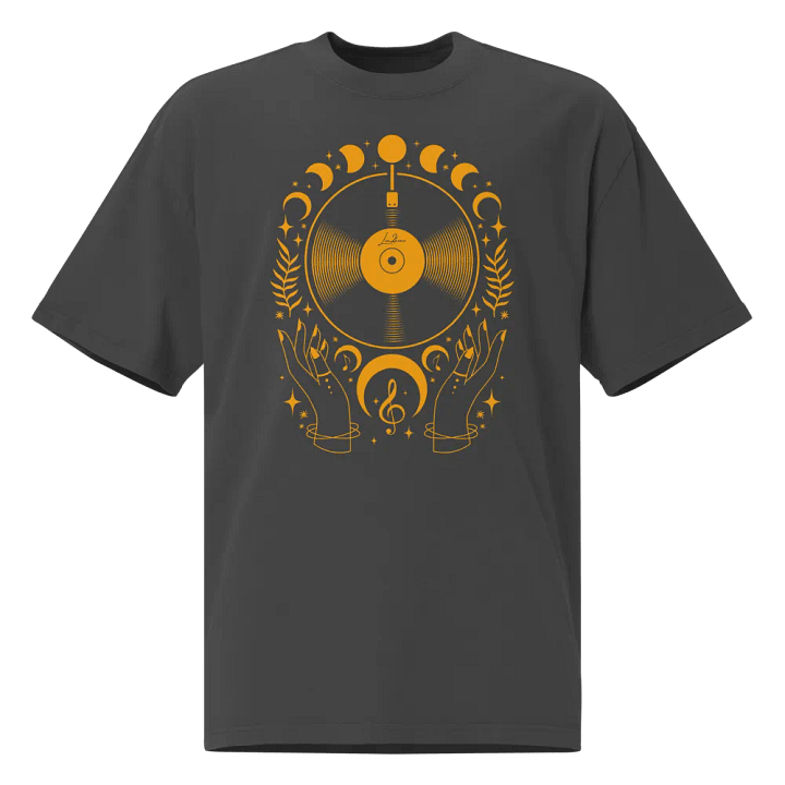 Occult Moon Vinyl - Oversized Tee product image (1)