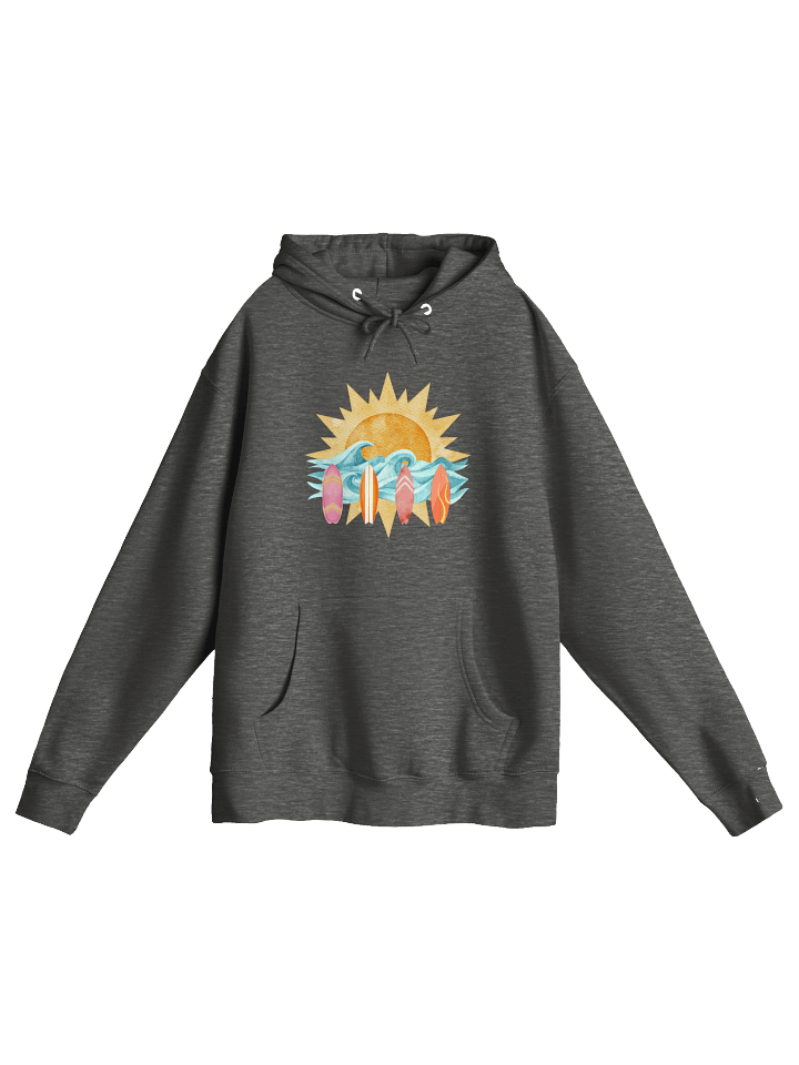 Retro Sun & Surfboards – Vintage Ocean Waves Summer Design Hoodie product image (7)